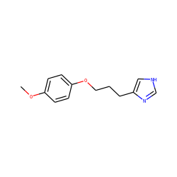 COc1ccc(OCCCc2c[nH]cn2)cc1 ZINC000013814524