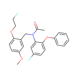 COc1ccc(OCCF)c(CN(C(C)=O)c2cc(F)ccc2Oc2ccccc2)c1 ZINC000003990419