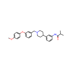 COc1ccc(Oc2cccc(CN3CCC(c4cccc(NC(=O)C(C)C)c4)CC3)c2)cc1 ZINC000028710578
