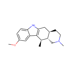 COc1ccc2[nH]c3c(c2c1)[C@H](C)[C@H]1CN(C)CC[C@@H]1C3 ZINC000073164946
