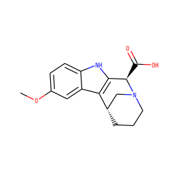 COc1ccc2[nH]c3c(c2c1)[C@H]1CCCN(C1)[C@@H]3C(=O)O ZINC000028948225