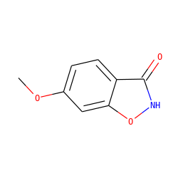 COc1ccc2c(=O)[nH]oc2c1 ZINC000014980241