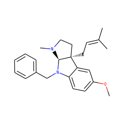 COc1ccc2c(c1)[C@]1(CC=C(C)C)CCN(C)[C@@H]1N2Cc1ccccc1 ZINC000040845220