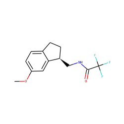 COc1ccc2c(c1)[C@H](CNC(=O)C(F)(F)F)CC2 ZINC000013491253
