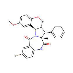 COc1ccc2c(c1)[C@H]1[C@H](CO2)[C@H](c2ccccc2)[C@]2(C)C(=O)Nc3ccc(Br)cc3C(=O)N12 ZINC000061959426