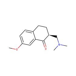 COc1ccc2c(c1)C(=O)[C@H](CN(C)C)CC2 ZINC000034353889