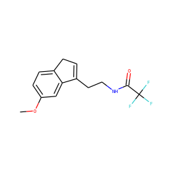 COc1ccc2c(c1)C(CCNC(=O)C(F)(F)F)=CC2 ZINC000013491251