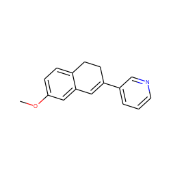 COc1ccc2c(c1)C=C(c1cccnc1)CC2 ZINC000013684511