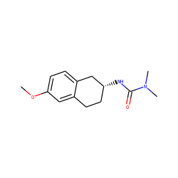 COc1ccc2c(c1)CC[C@@H](NC(=O)N(C)C)C2 ZINC000653726754