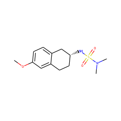 COc1ccc2c(c1)CC[C@@H](NS(=O)(=O)N(C)C)C2 ZINC000653747396