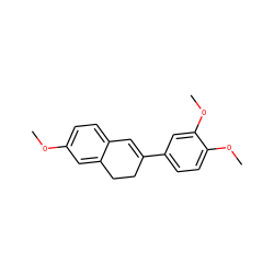 COc1ccc2c(c1)CCC(c1ccc(OC)c(OC)c1)=C2 ZINC000028651101