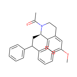 COc1ccc2c(c1)CCN(C(C)=O)[C@@H]2CC(c1ccccc1)c1ccccc1 ZINC000028455598