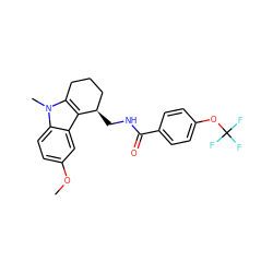 COc1ccc2c(c1)c1c(n2C)CCC[C@H]1CNC(=O)c1ccc(OC(F)(F)F)cc1 ZINC000029040697