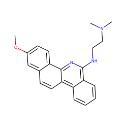 COc1ccc2c(ccc3c4ccccc4c(NCCN(C)C)nc23)c1 ZINC000013600432