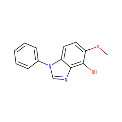 COc1ccc2c(ncn2-c2ccccc2)c1O ZINC000013798306