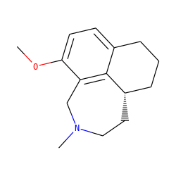 COc1ccc2c3c1CN(C)CC[C@H]3CCC2 ZINC000027715956
