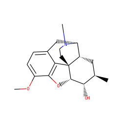 COc1ccc2c3c1O[C@H]1[C@@H](O)[C@H](C)C[C@H]4[C@@H](C2)N(C)CC[C@]314 ZINC000096910737