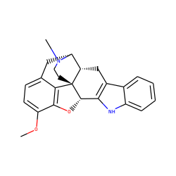 COc1ccc2c3c1O[C@H]1c4[nH]c5ccccc5c4C[C@H]4[C@@H](C2)N(C)CC[C@]314 ZINC000013586851