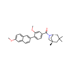 COc1ccc2cc(-c3ccc(C(=O)N4C[C@]5(C)C[C@H]4CC(C)(C)C5)cc3OC)ccc2c1 ZINC000049036505