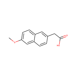 COc1ccc2cc(CC(=O)O)ccc2c1 ZINC000002014886