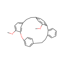 COc1ccc2cc1Oc1ccc(cc1)CCc1ccccc1-c1ccc(cc1OC)CC2 ZINC000029124351