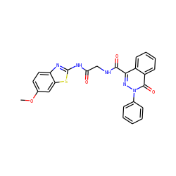 COc1ccc2nc(NC(=O)CNC(=O)c3nn(-c4ccccc4)c(=O)c4ccccc34)sc2c1 ZINC000095583891