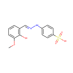 COc1cccc(/C=N/Nc2ccc(S(=O)(=O)O)cc2)c1O ZINC000004952940