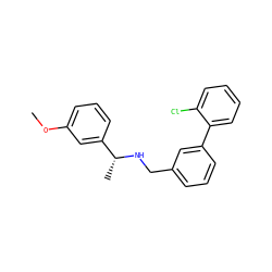 COc1cccc([C@@H](C)NCc2cccc(-c3ccccc3Cl)c2)c1 ZINC000058650057