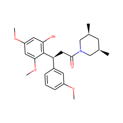 COc1cccc([C@H](CC(=O)N2C[C@@H](C)C[C@@H](C)C2)c2c(O)cc(OC)cc2OC)c1 ZINC000095580998