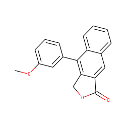 COc1cccc(-c2c3c(cc4ccccc24)C(=O)OC3)c1 ZINC000026181403