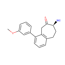 COc1cccc(-c2cccc3c2CC(=O)[C@@H](N)CC3)c1 ZINC000473085558