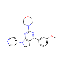 COc1cccc(-c2nc(N3CCOCC3)nc3c2CCN3c2ccncc2)c1 ZINC000095594503