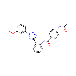 COc1cccc(-n2nnc(-c3ccccc3NC(=O)c3ccc(NC(C)=O)cc3)n2)c1 ZINC001772615598
