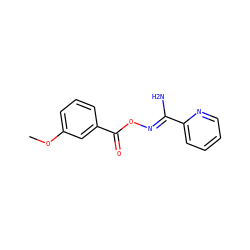 COc1cccc(C(=O)O/N=C(\N)c2ccccn2)c1 ZINC000004191509