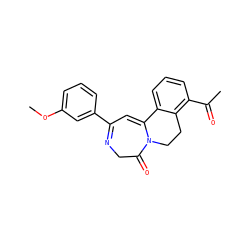COc1cccc(C2=NCC(=O)N3CCc4c(C(C)=O)cccc4C3=C2)c1 ZINC000149140797