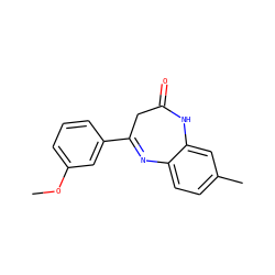 COc1cccc(C2=Nc3ccc(C)cc3NC(=O)C2)c1 ZINC000101095184