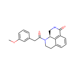 COc1cccc(CC(=O)N2CCc3cccc4c3[C@@H]2CNC4=O)c1 ZINC000045339740