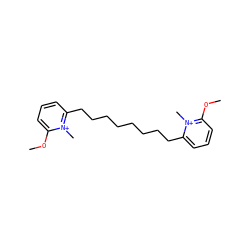 COc1cccc(CCCCCCCCc2cccc(OC)[n+]2C)[n+]1C ZINC000096938824
