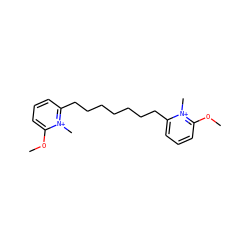 COc1cccc(CCCCCCCc2cccc(OC)[n+]2C)[n+]1C ZINC000096938823