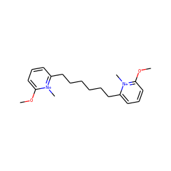 COc1cccc(CCCCCCc2cccc(OC)[n+]2C)[n+]1C ZINC000096938822