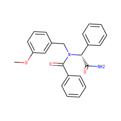 COc1cccc(CN(C(=O)c2ccccc2)[C@@H](C(N)=O)c2ccccc2)c1 ZINC001772603486