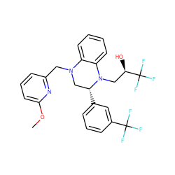 COc1cccc(CN2C[C@@H](c3cccc(C(F)(F)F)c3)N(C[C@@H](O)C(F)(F)F)c3ccccc32)n1 ZINC000207725722