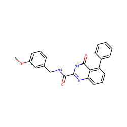 COc1cccc(CNC(=O)c2nc3cccc(-c4ccccc4)c3c(=O)[nH]2)c1 ZINC000299840304