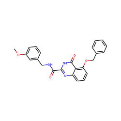 COc1cccc(CNC(=O)c2nc3cccc(OCc4ccccc4)c3c(=O)[nH]2)c1 ZINC000204252085