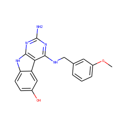 COc1cccc(CNc2nc(N)nc3[nH]c4ccc(O)cc4c23)c1 ZINC001772600024