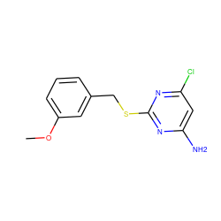 COc1cccc(CSc2nc(N)cc(Cl)n2)c1 ZINC000006485022