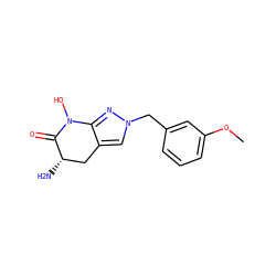 COc1cccc(Cn2cc3c(n2)N(O)C(=O)[C@@H](N)C3)c1 ZINC000166326179