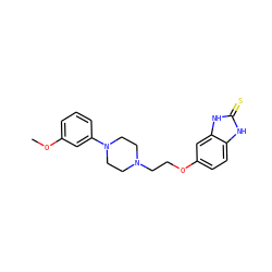 COc1cccc(N2CCN(CCOc3ccc4[nH]c(=S)[nH]c4c3)CC2)c1 ZINC000052716763