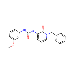 COc1cccc(NC(=O)Nc2cccn(Cc3ccccc3)c2=O)c1 ZINC000001354025
