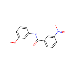 COc1cccc(NC(=O)c2cccc([N+](=O)[O-])c2)c1 ZINC000000101760